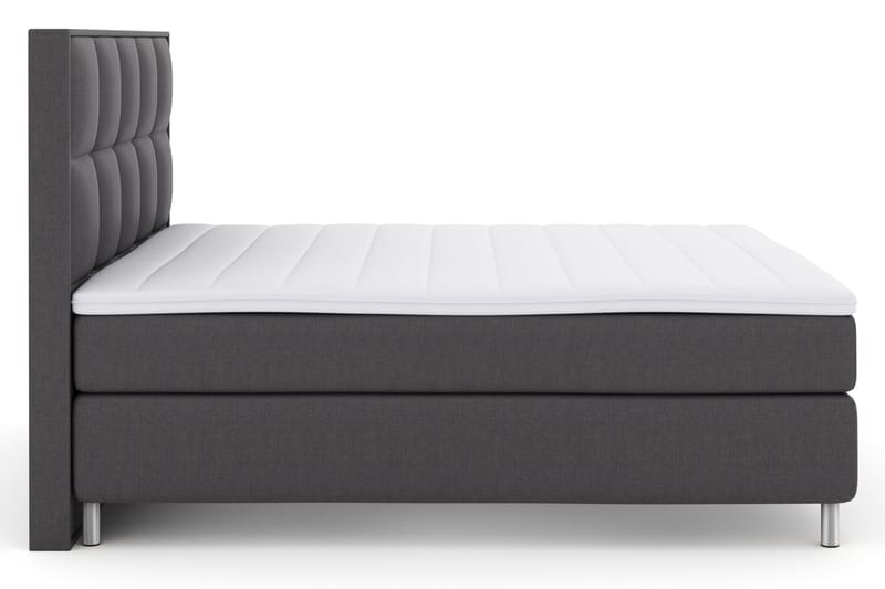 Select No 3 Komplet Sengepakke 180x200 Fast - Mørkegrå/Metal - Møbler - Senge - Komplet sengepakke