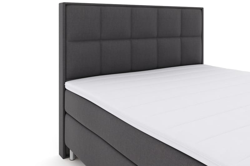 Select No 3 Komplet Sengepakke 180x200 Fast - Mørkegrå/Metal - Møbler - Senge - Komplet sengepakke