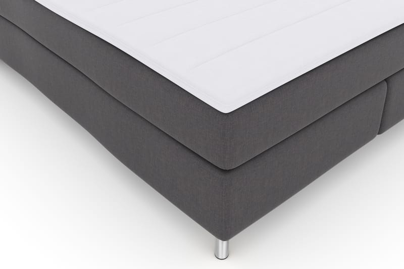 Select No 3 Komplet Sengepakke 180x200 Fast - Mørkegrå/Metal - Møbler - Senge - Komplet sengepakke
