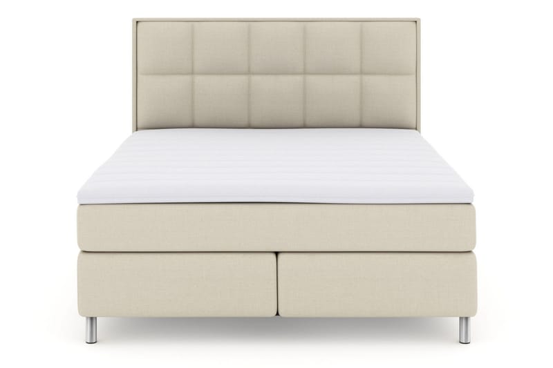 Select No 3 Komplet Sengepakke 180x200 Fast/Medium - Beige/Metal - Møbler - Senge - Kontinentalsenge