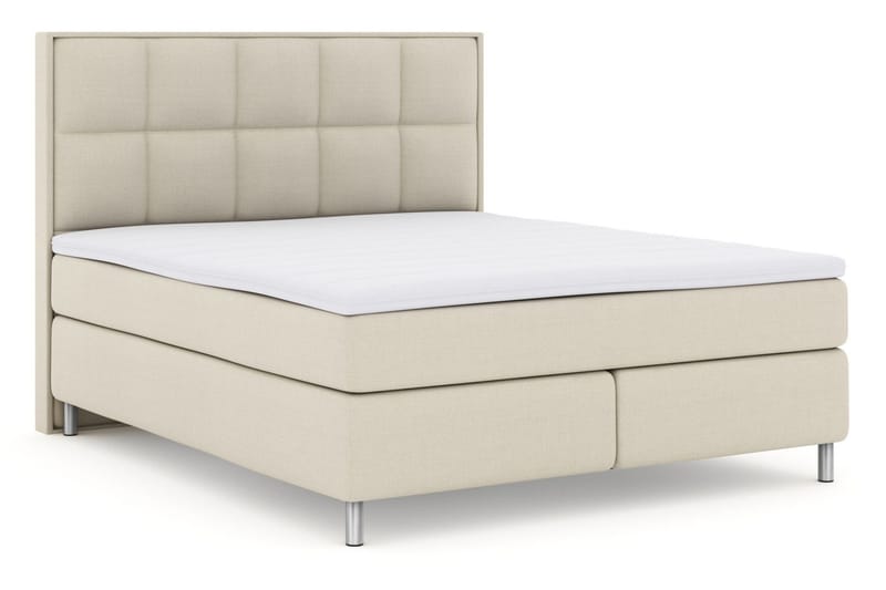 Select No 3 Komplet Sengepakke 180x200 Fast/Medium - Beige/Metal - Møbler - Senge - Kontinentalsenge