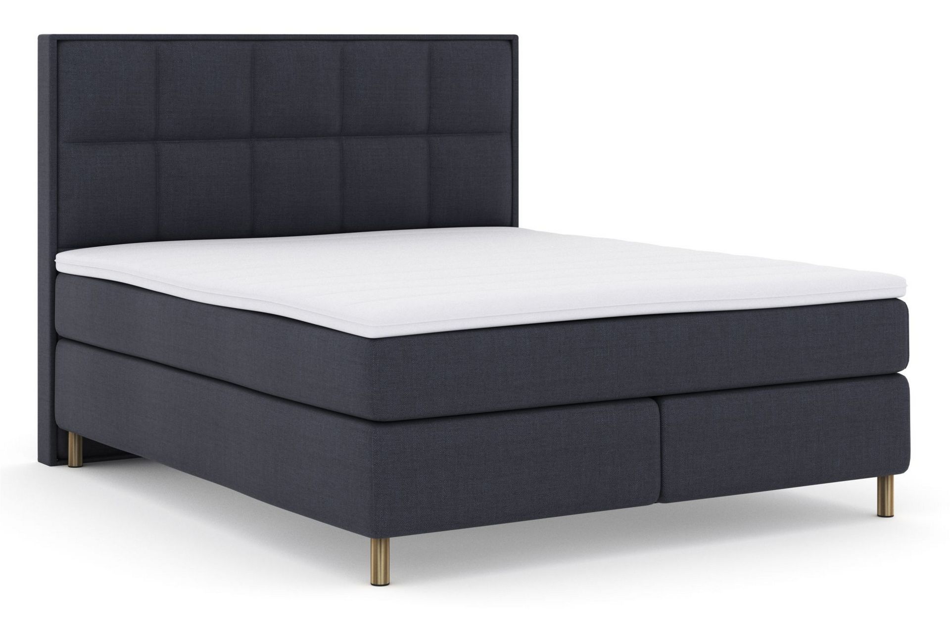 Select No 3 Komplet Sengepakke 180x200 Fast/Medium - Blå/Kobber - Møbler - Senge - Komplet sengepakke