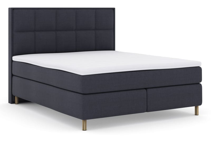 Select No 3 Komplet Sengepakke 180x200 Fast/Medium - Blå/Kobber - Møbler - Senge - Komplet sengepakke