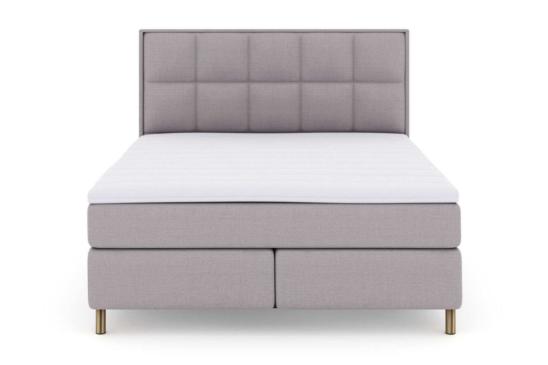 Select No 3 Komplet Sengepakke 180x200 Fast/Medium - Lysegrå/Kobber - Møbler - Senge - Komplet sengepakke