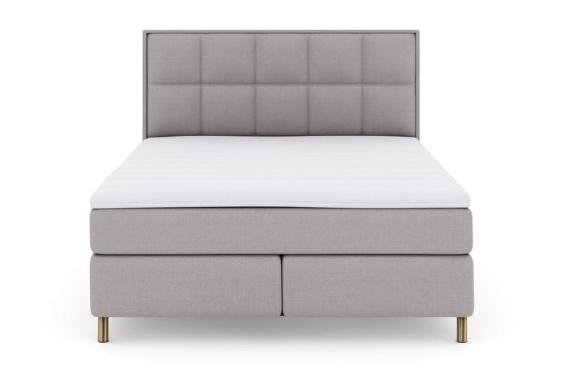 Select No 3 Komplet Sengepakke 180x200 Fast/Medium - Lysegrå/Kobber - Møbler - Senge - Komplet sengepakke
