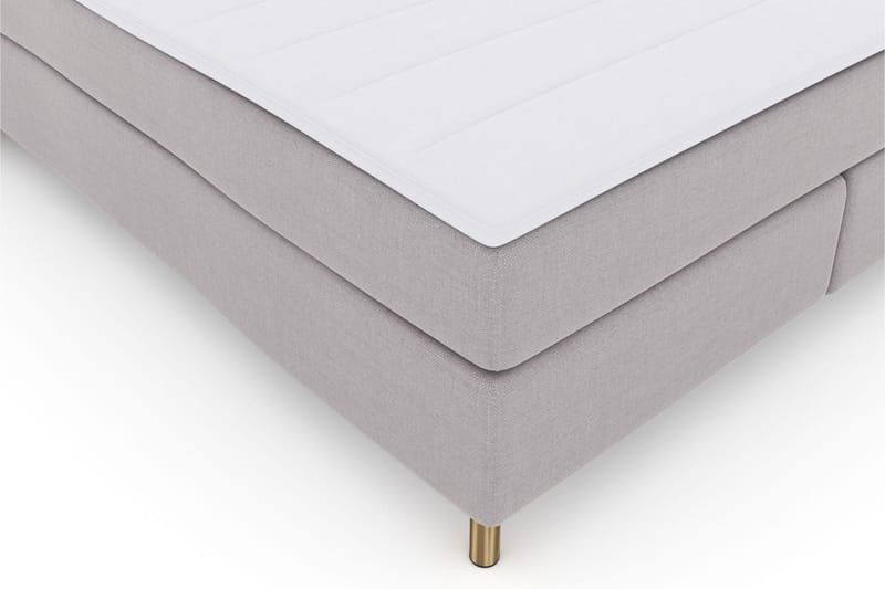 Select No 3 Komplet Sengepakke 180x200 Fast/Medium - Lysegrå/Kobber - Møbler - Senge - Kontinentalsenge
