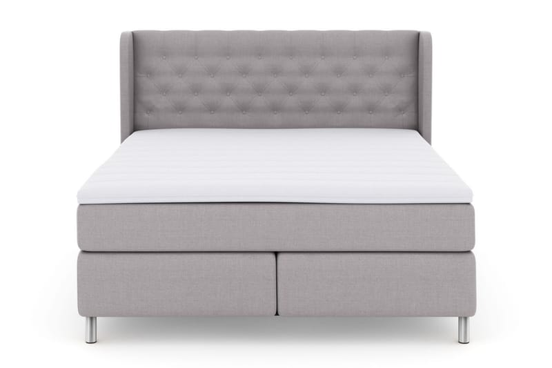 Select No 3 Komplet Sengepakke 180x200 Fast/Medium - Lysegrå/Metal - Møbler - Senge - Komplet sengepakke