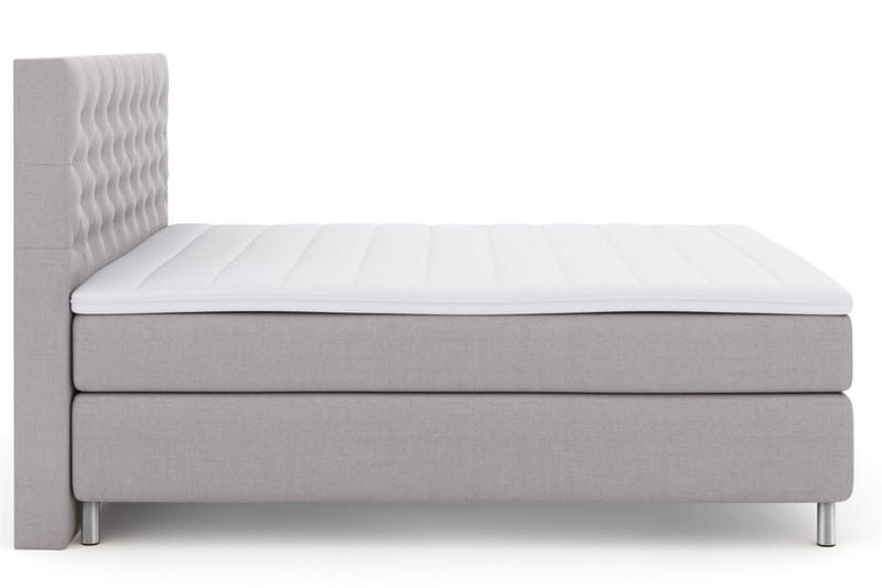 Select No 3 Komplet Sengepakke 180x200 Fast/Medium - Lysegrå/Metal - Møbler - Senge - Kontinentalsenge
