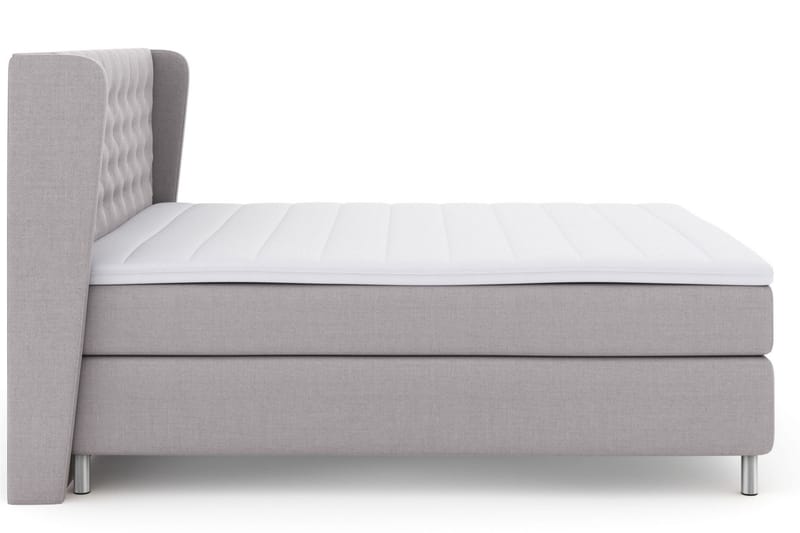 Select No 3 Komplet Sengepakke 180x200 Fast/Medium - Lysegrå/Metal - Møbler - Senge - Komplet sengepakke