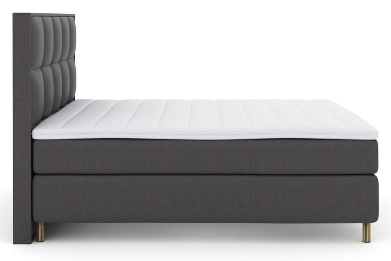 Select No 3 Komplet Sengepakke 180x200 Fast/Medium - Mørkegrå/Kobber - Møbler - Senge - Komplet sengepakke