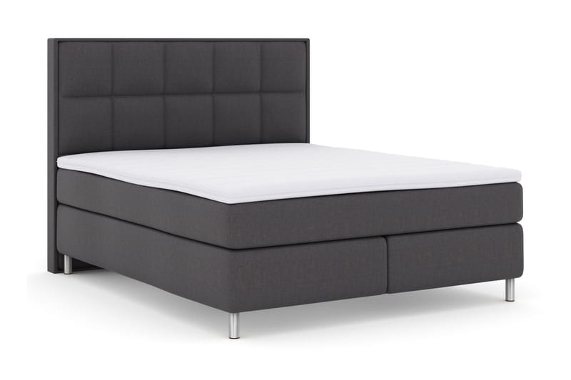 Select No 3 Komplet Sengepakke 180x200 Fast/Medium - Mørkegrå/Metal - Møbler - Senge - Kontinentalsenge