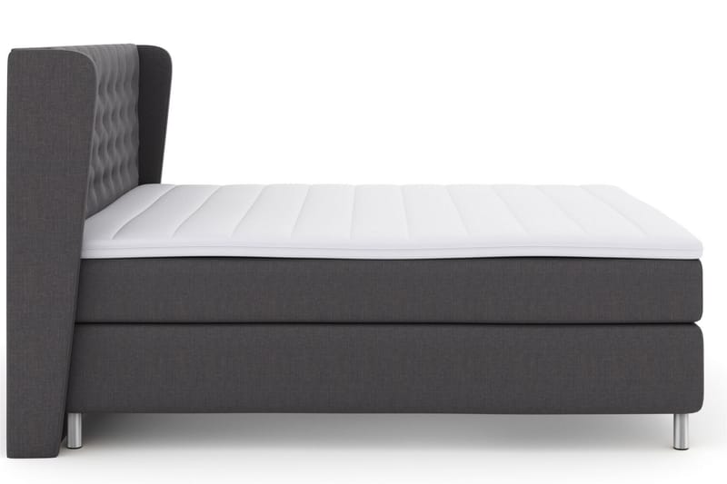 Select No 3 Komplet Sengepakke 180x200 Fast/Medium - Mørkegrå/Metal - Møbler - Senge - Komplet sengepakke