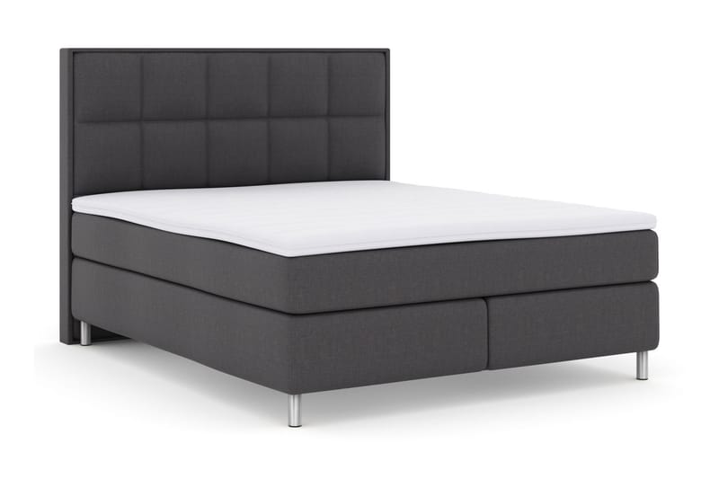 Select No 3 Komplet Sengepakke 180x200 Fast/Medium - Mørkegrå/Metal - Møbler - Senge - Komplet sengepakke
