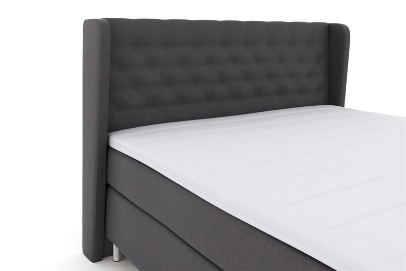 Select No 3 Komplet Sengepakke 180x200 Fast/Medium - Mørkegrå/Metal - Møbler - Senge - Komplet sengepakke