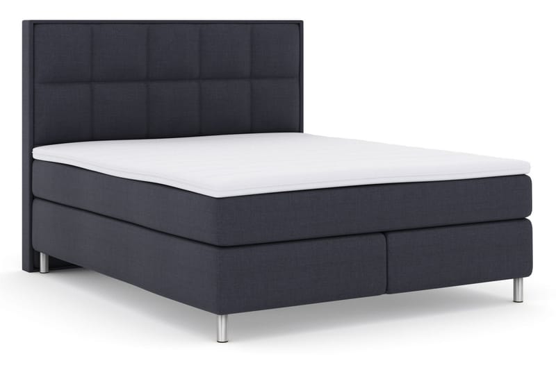Select No 3 Komplet Sengepakke 180x200 Medium - Blå/Metal - Møbler - Senge - Komplet sengepakke