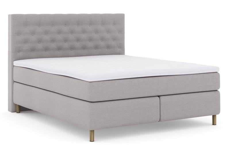 Select No 3 Komplet Sengepakke 180x200 Medium - Lysegrå/Kobber - Møbler - Senge - Kontinentalsenge