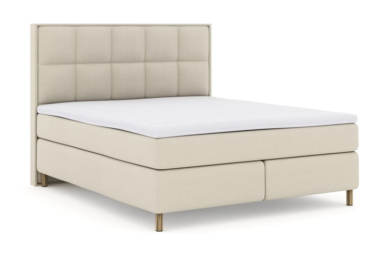 Select No 3 Komplet Sengepakke 210x210 Fast - Beige/Kobber - Møbler - Senge - Komplet sengepakke