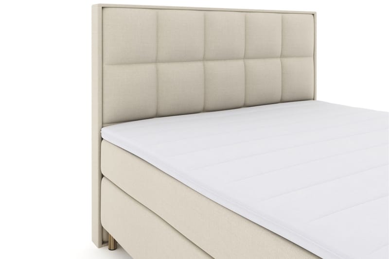 Select No 3 Komplet Sengepakke 210x210 Fast - Beige/Kobber - Møbler - Senge - Komplet sengepakke