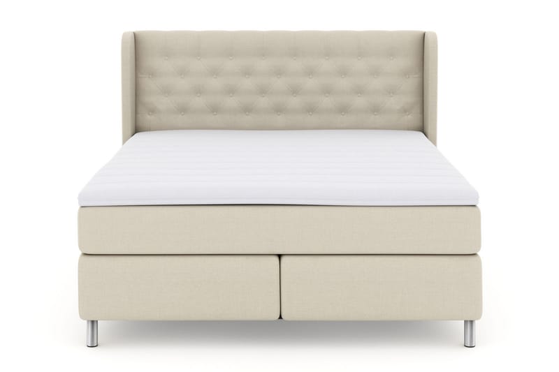 Select No 3 Komplet Sengepakke 210x210 Fast - Beige/Metal - Møbler - Senge - Kontinentalsenge