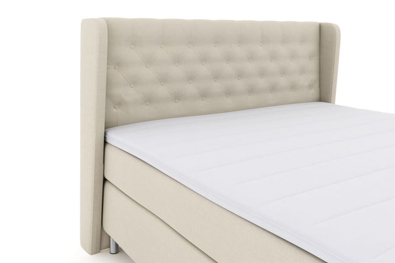 Select No 3 Komplet Sengepakke 210x210 Fast - Beige/Metal - Møbler - Senge - Kontinentalsenge