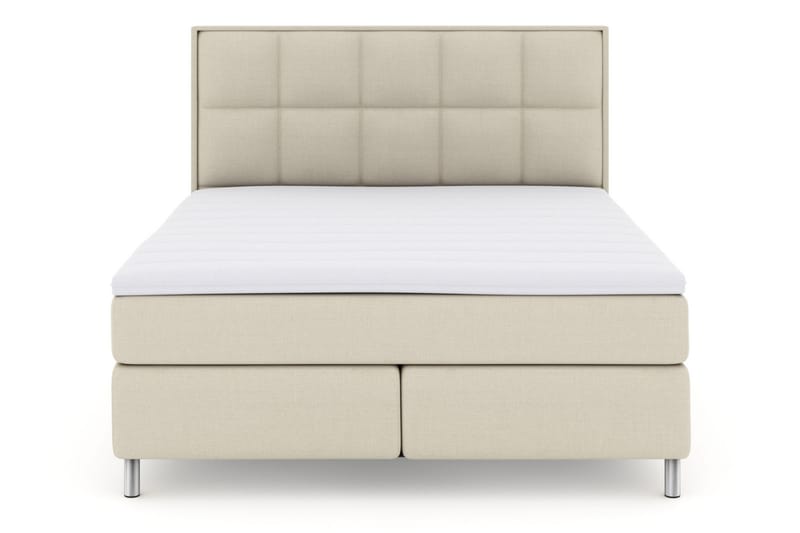 Select No 3 Komplet Sengepakke 210x210 Fast - Beige/Metal - Komplet sengepakke - Kontinentalsenge - Dobbeltsenge - Familieseng