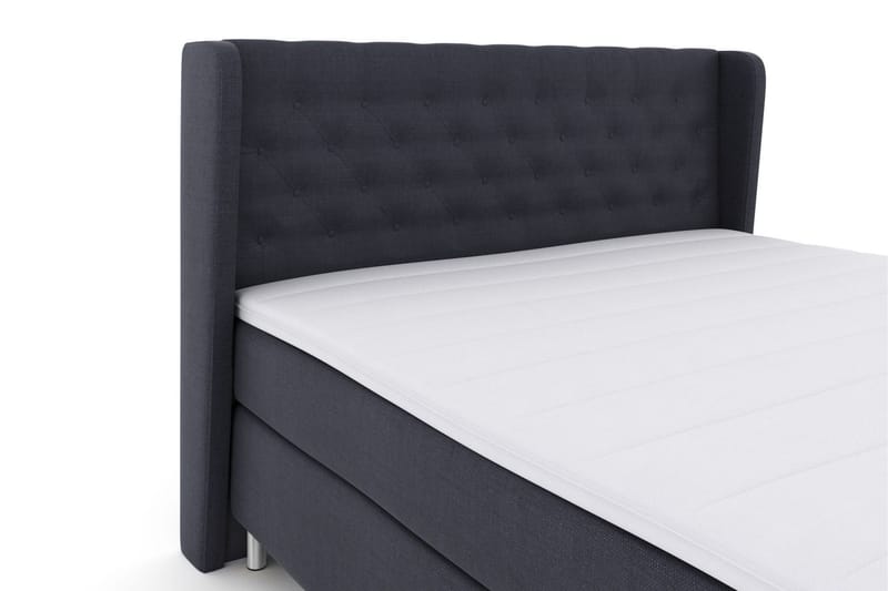Select No 3 Komplet Sengepakke 210x210 Fast - Blå/Metal - Møbler - Senge - Kontinentalsenge