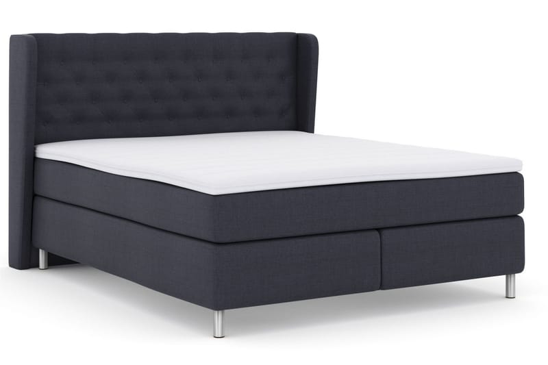Select No 3 Komplet Sengepakke 210x210 Fast - Blå/Metal - Møbler - Senge - Kontinentalsenge