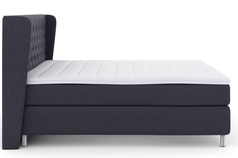Select No 3 Komplet Sengepakke 210x210 Fast - Blå/Metal - Møbler - Senge - Kontinentalsenge