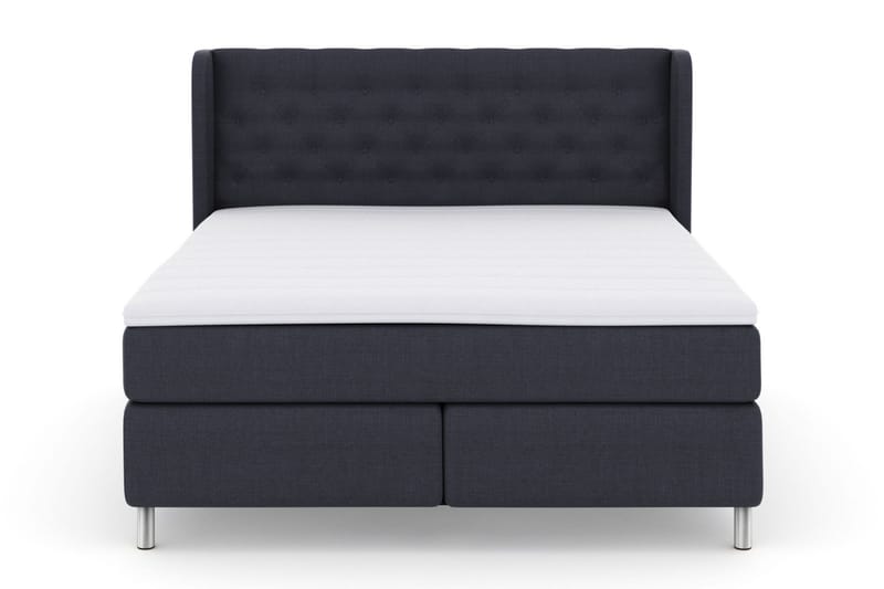 Select No 3 Komplet Sengepakke 210x210 Fast - Blå/Metal - Møbler - Senge - Kontinentalsenge