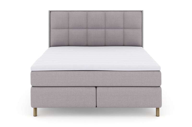 Select No 3 Komplet Sengepakke 210x210 Fast - Lysegrå/Kobber - Møbler - Senge - Kontinentalsenge