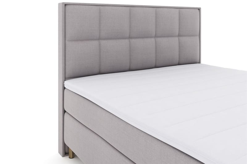 Select No 3 Komplet Sengepakke 210x210 Fast - Lysegrå/Kobber - Møbler - Senge - Kontinentalsenge
