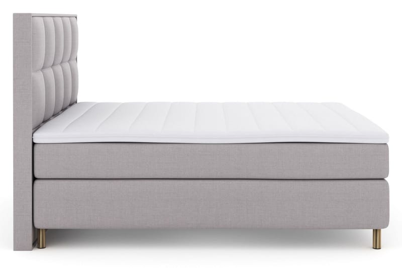 Select No 3 Komplet Sengepakke 210x210 Fast - Lysegrå/Kobber - Møbler - Senge - Kontinentalsenge