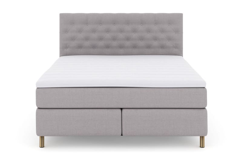 Select No 3 Komplet Sengepakke 210x210 Fast - Lysegrå/Kobber - Møbler - Senge - Kontinentalsenge