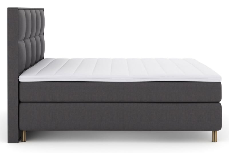 Select No 3 Komplet Sengepakke 210x210 Fast - Mørkegrå/Kobber - Møbler - Senge - Kontinentalsenge