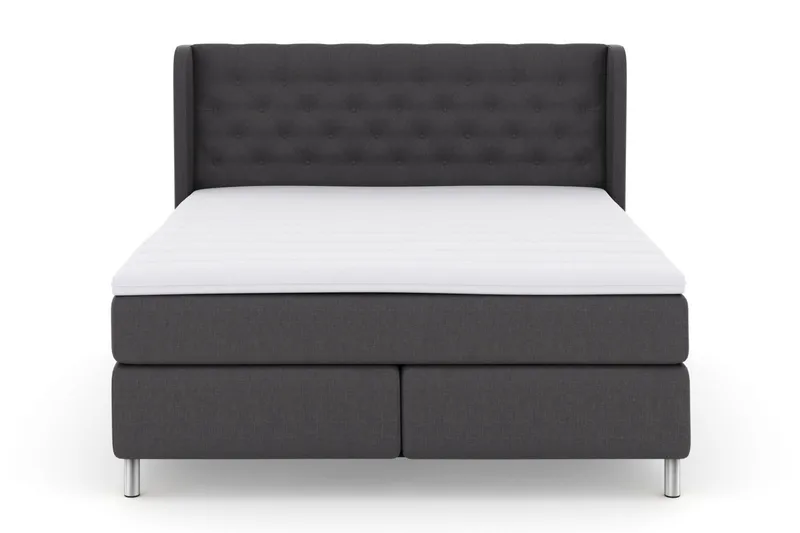 Select No 3 Komplet Sengepakke 210x210 Fast - Mørkegrå/Metal - Møbler - Senge - Kontinentalsenge