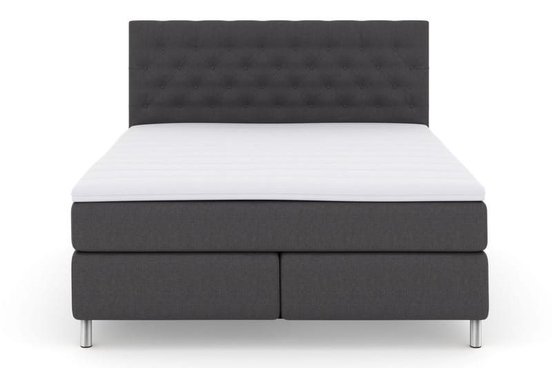Select No 3 Komplet Sengepakke 210x210 Fast - Mørkegrå/Metal - Møbler - Senge - Komplet sengepakke