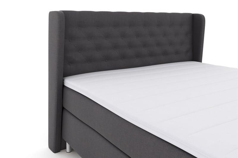 Select No 3 Komplet Sengepakke 210x210 Fast - Mørkegrå/Metal - Møbler - Senge - Kontinentalsenge