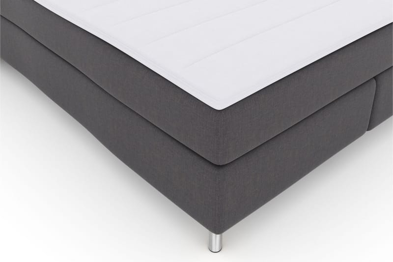 Select No 3 Komplet Sengepakke 210x210 Fast - Mørkegrå/Metal - Møbler - Senge - Kontinentalsenge