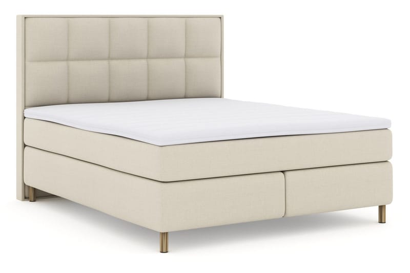 Select No 3 Komplet Sengepakke 210x210 Fast/Medium - Beige/Kobber - Møbler - Senge - Kontinentalsenge