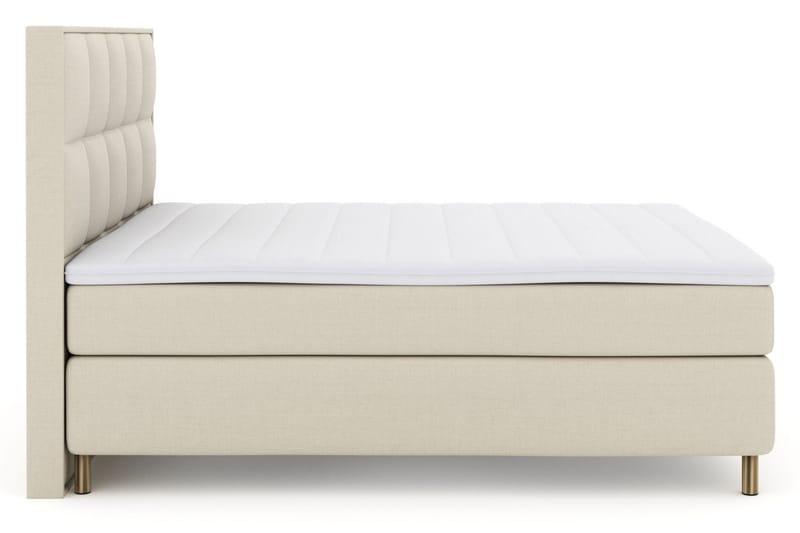 Select No 3 Komplet Sengepakke 210x210 Fast/Medium - Beige/Kobber - Møbler - Senge - Kontinentalsenge