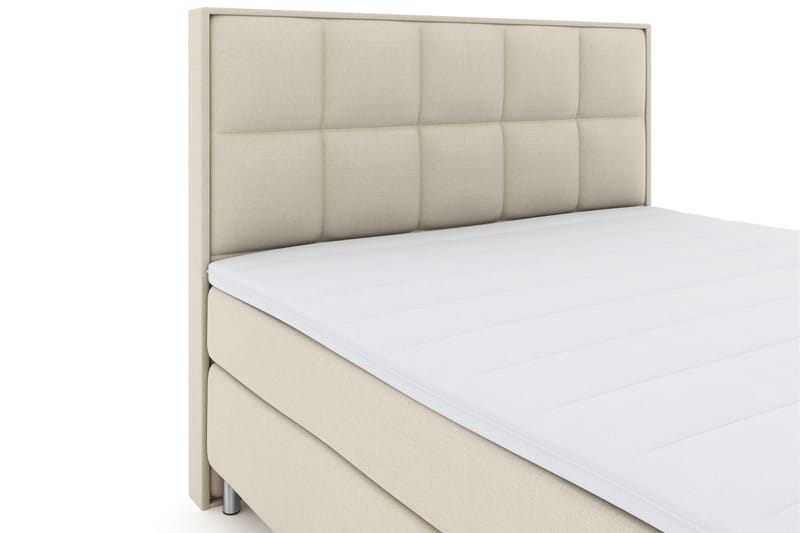 Select No 3 Komplet Sengepakke 210x210 Fast/Medium - Beige/Metal - Møbler - Senge - Komplet sengepakke