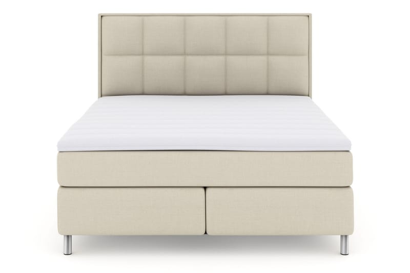 Select No 3 Komplet Sengepakke 210x210 Fast/Medium - Beige/Metal - Møbler - Senge - Komplet sengepakke