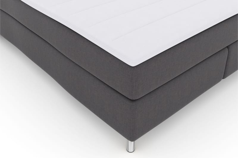 Select No 3 Komplet Sengepakke 210x210 Fast/Medium - Mørkegrå/Metal - Komplet sengepakke - Kontinentalsenge - Dobbeltsenge - Familieseng