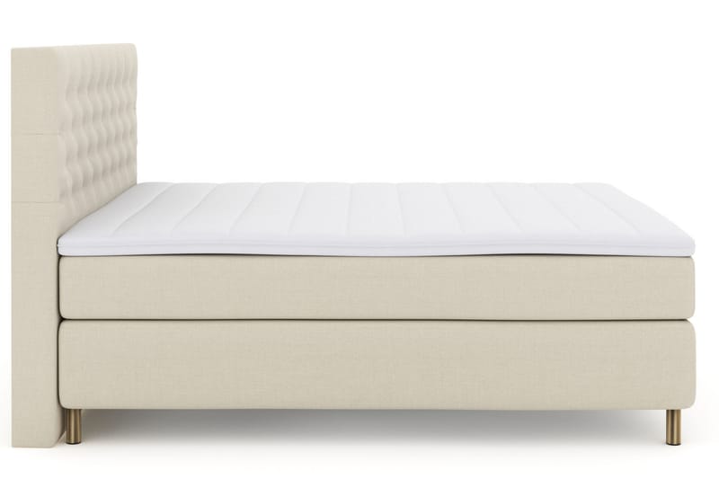 Select No 3 Komplet Sengepakke 210x210 Medium - Beige/Kobber - Møbler - Senge - Komplet sengepakke