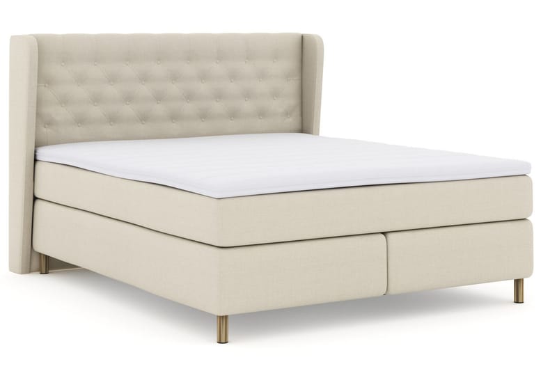 Select No 3 Komplet Sengepakke 210x210 Medium - Beige/Kobber - Møbler - Senge - Komplet sengepakke