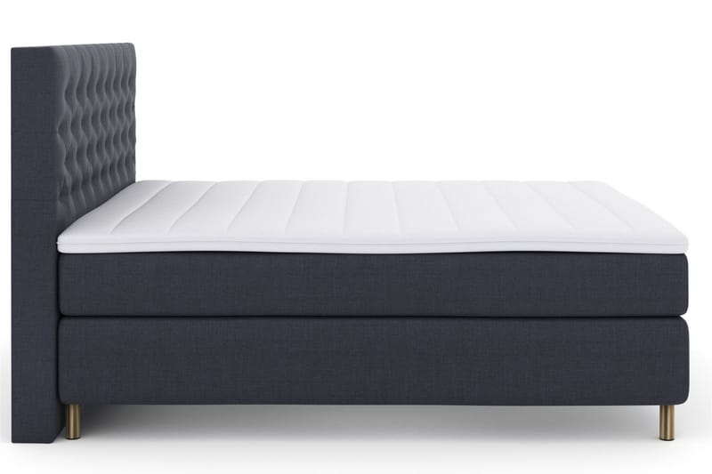Select No 3 Komplet Sengepakke 210x210 Medium - Blå/Kobber - Møbler - Senge - Komplet sengepakke