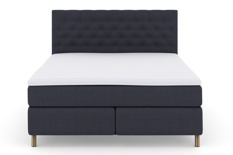 Select No 3 Komplet Sengepakke 210x210 Medium - Blå/Kobber - Møbler - Senge - Komplet sengepakke