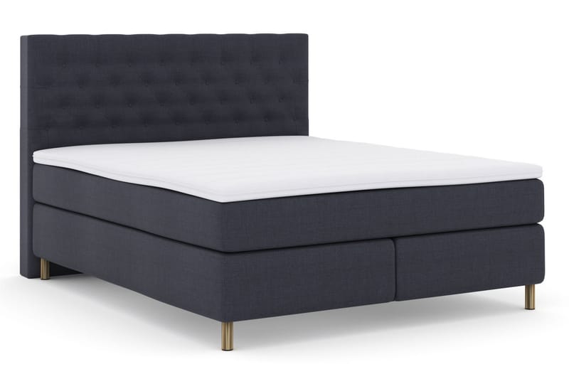 Select No 3 Komplet Sengepakke 210x210 Medium - Blå/Kobber - Møbler - Senge - Komplet sengepakke