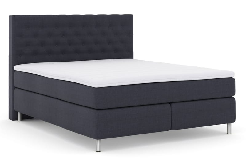 Select No 3 Komplet Sengepakke 210x210 Medium - Blå/Metal - Møbler - Senge - Komplet sengepakke