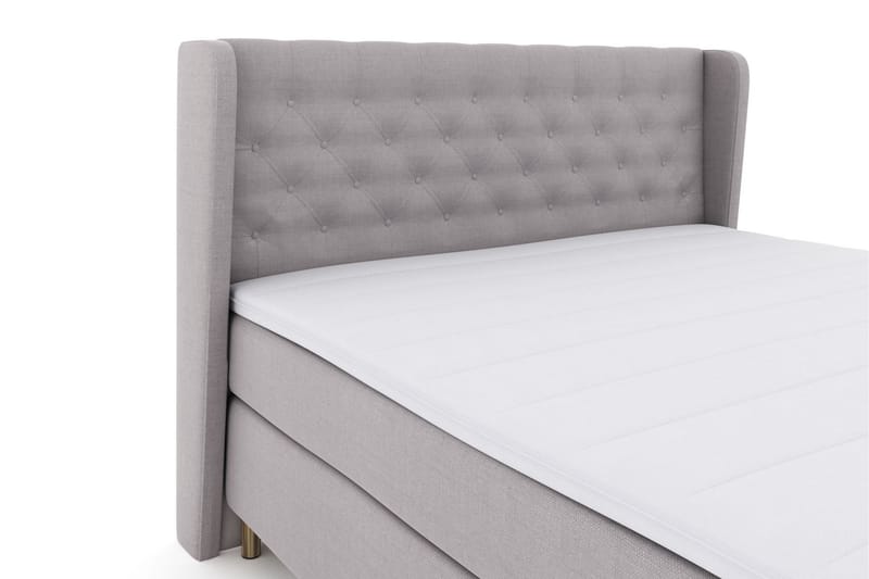 Select No 3 Komplet Sengepakke 210x210 Medium - Lysegrå/Kobber - Møbler - Senge - Komplet sengepakke